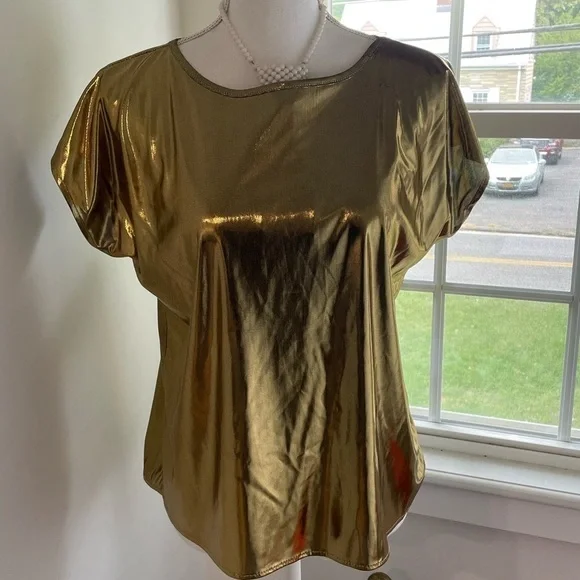 Vintage Turn On Gold Shirt - Picture 1 of 5